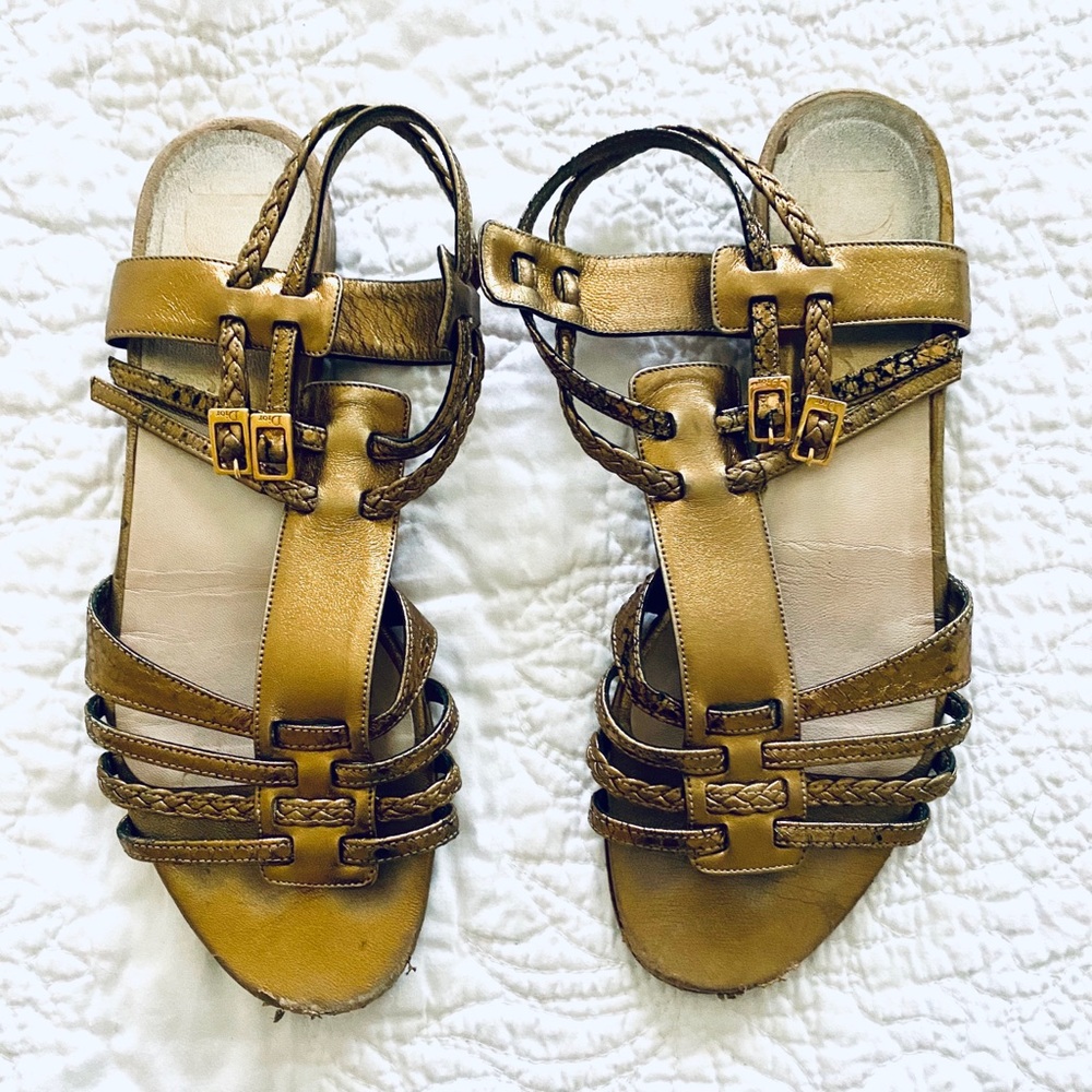 [Dior] Gold Gladiator Sandals - Picture 2 of 6
